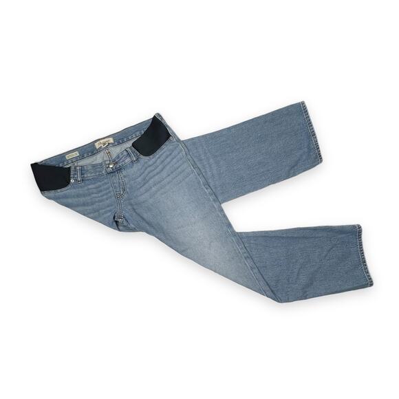 Madewell The Maternity Side-Panel Dean Easy Straight Jean Airy Denim size 29 - Picture 3 of 12